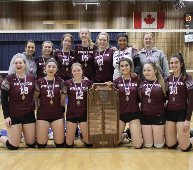 Senior Girls Volleyball Team CWOSSA Champions (Preston High School)